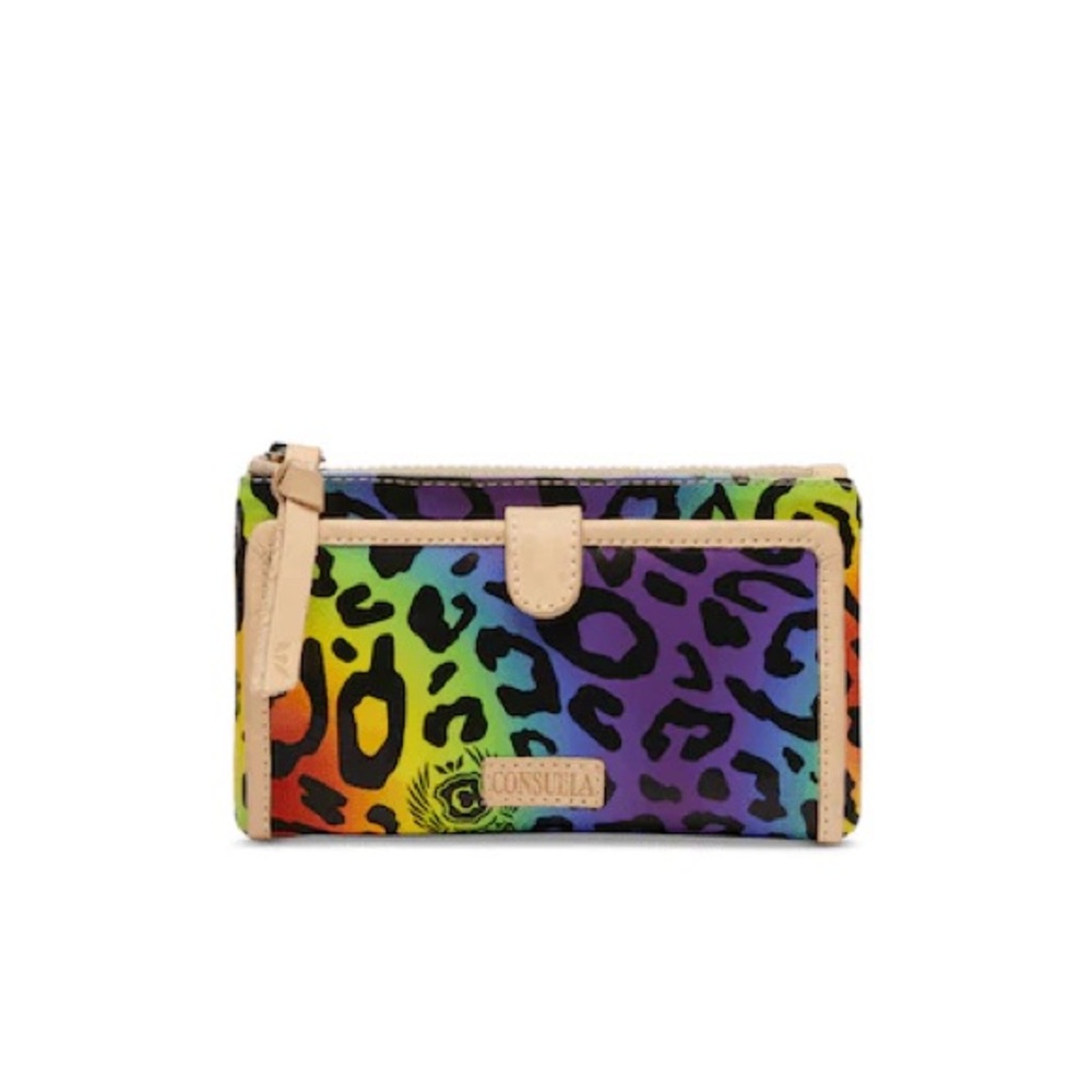 Consuela Leopard Print Slim Wallet